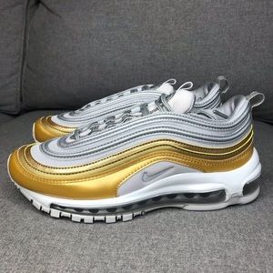Nike Women’s Air Max 97 SE Gold Silver